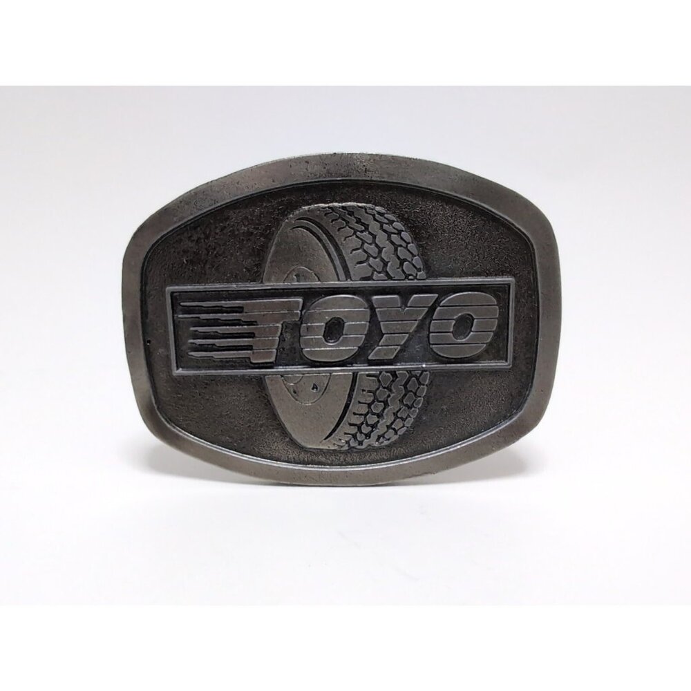 Vintage Toyo Tires Belt Buckle Made in Canada
